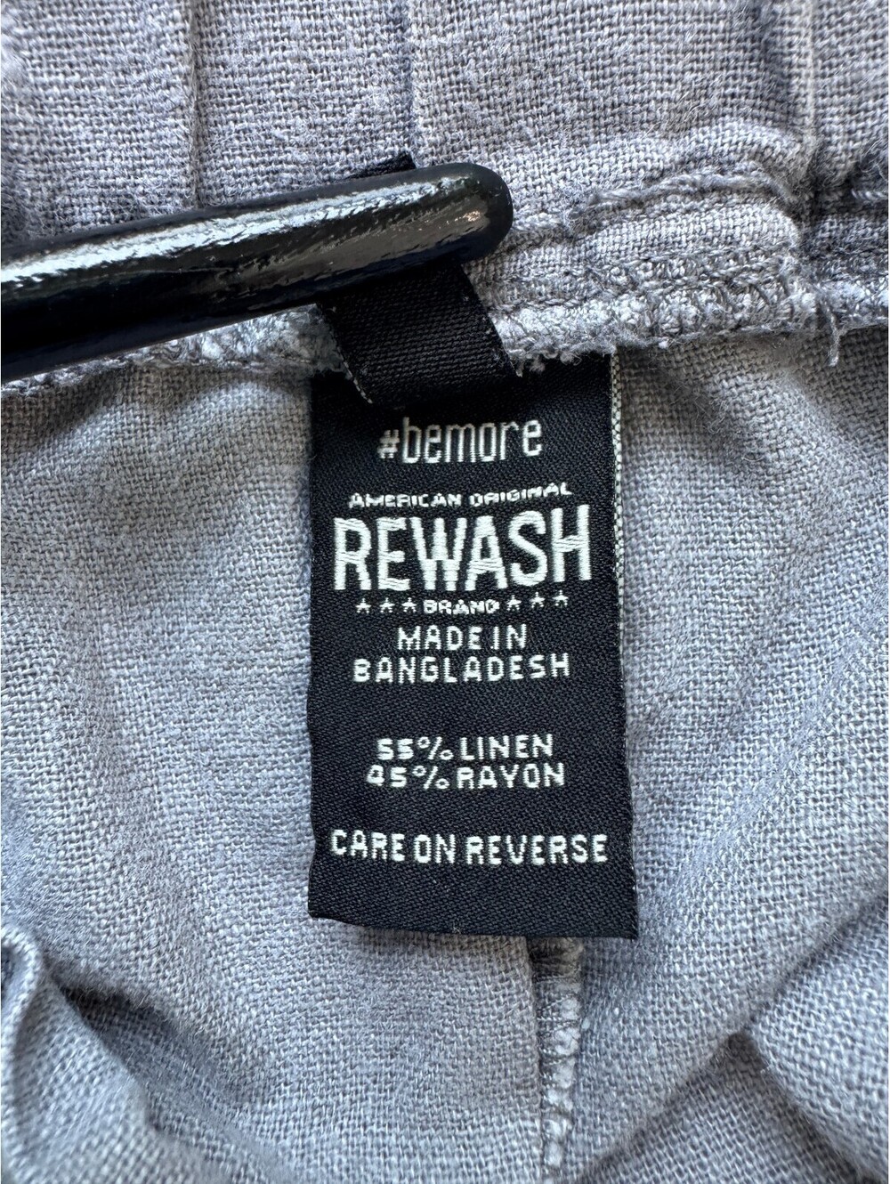 Rewash Linen Rayon Drawstring Shorts Coastal Medium Casual Cottagecore Summer - Picture 6 of 7